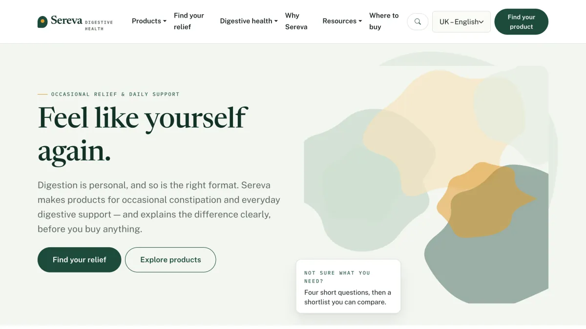 Sereva direct-to-consumer brand concept